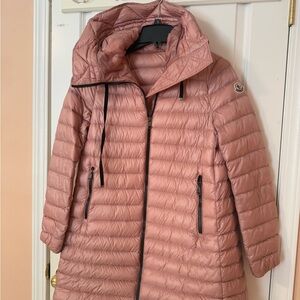 Moncler woman pink down light jacket